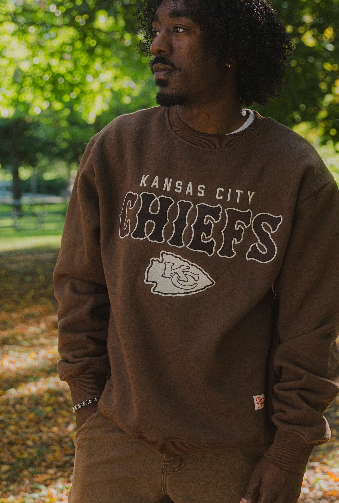 Kansas City Chiefs Heavyweight Crewneck - Cocoa