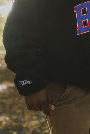 Buffalo Bills High Pile Quarter Zip - Black