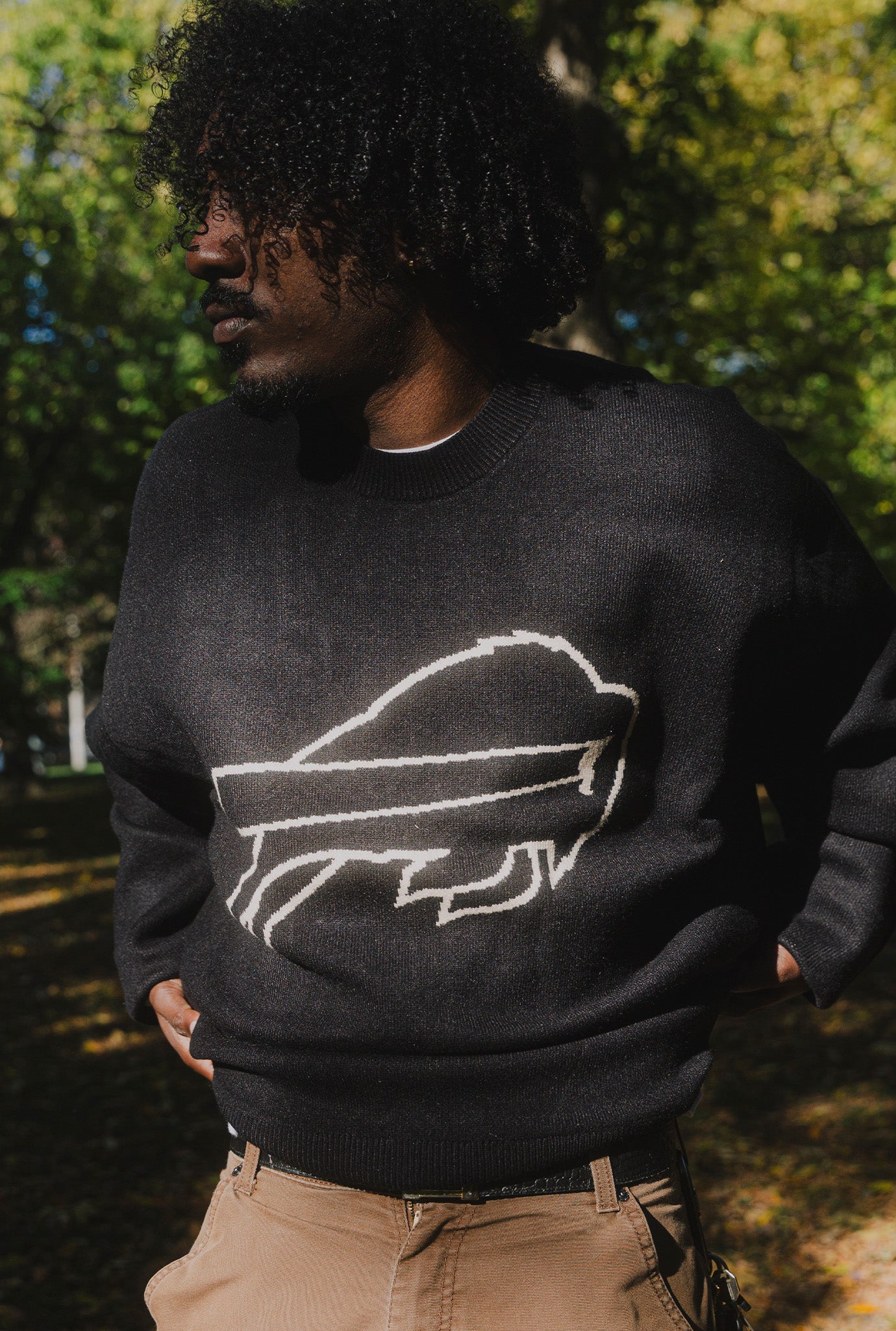 Buffalo Bills Knit Sweater - Black
