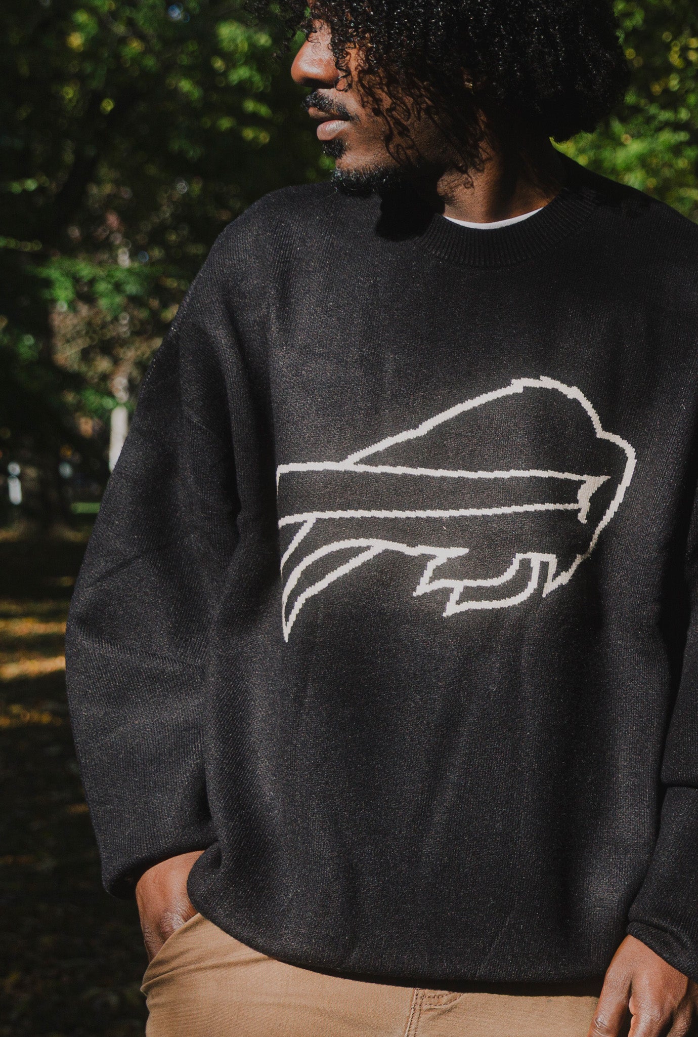 Buffalo Bills Knit Sweater - Black