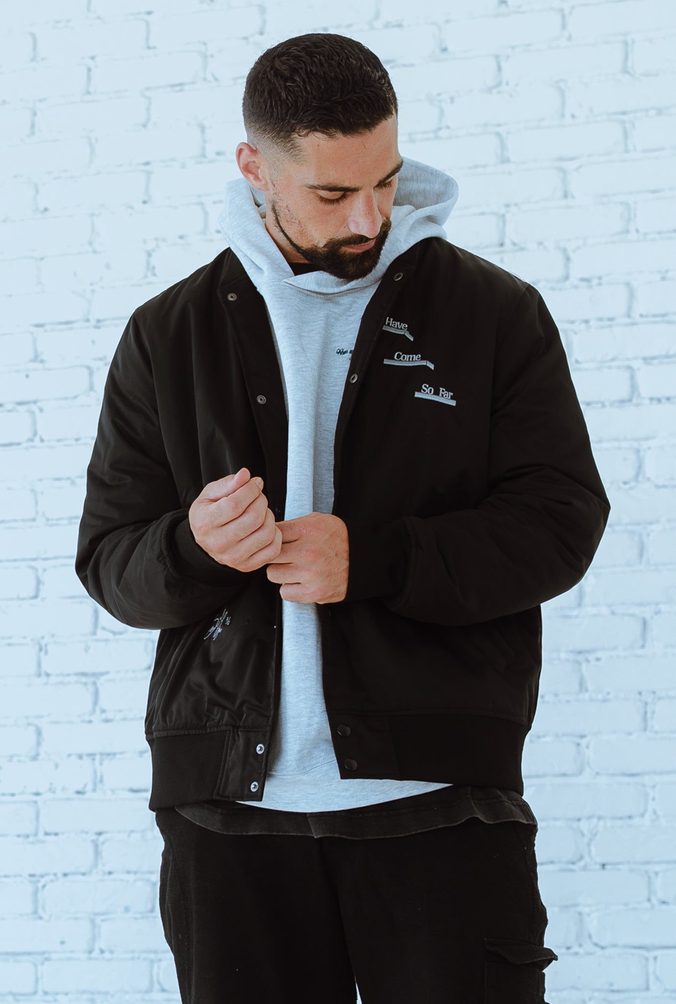 P/C x Sebastian Lletget Bomber Jacket - Black