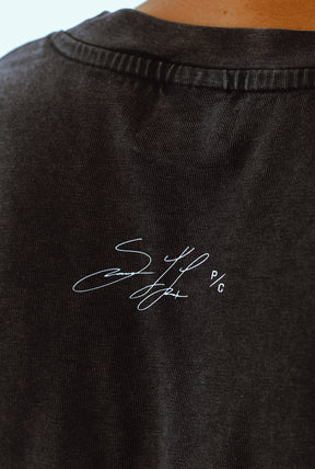 P/C x Sebastian Lletget Heavyweight T-Shirt - Off Black