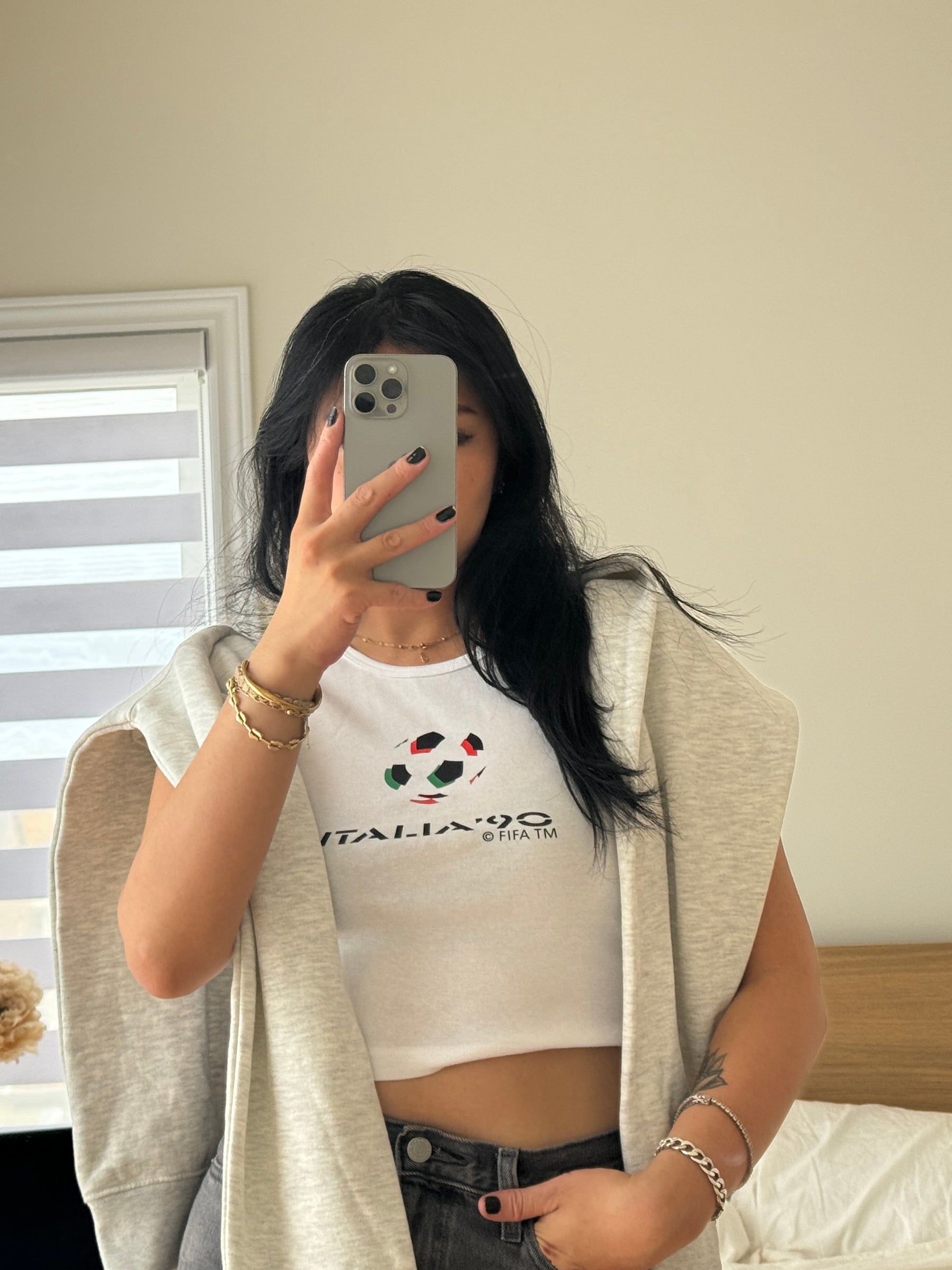 FIFA Italy '90 World Cup Baby Tee - White