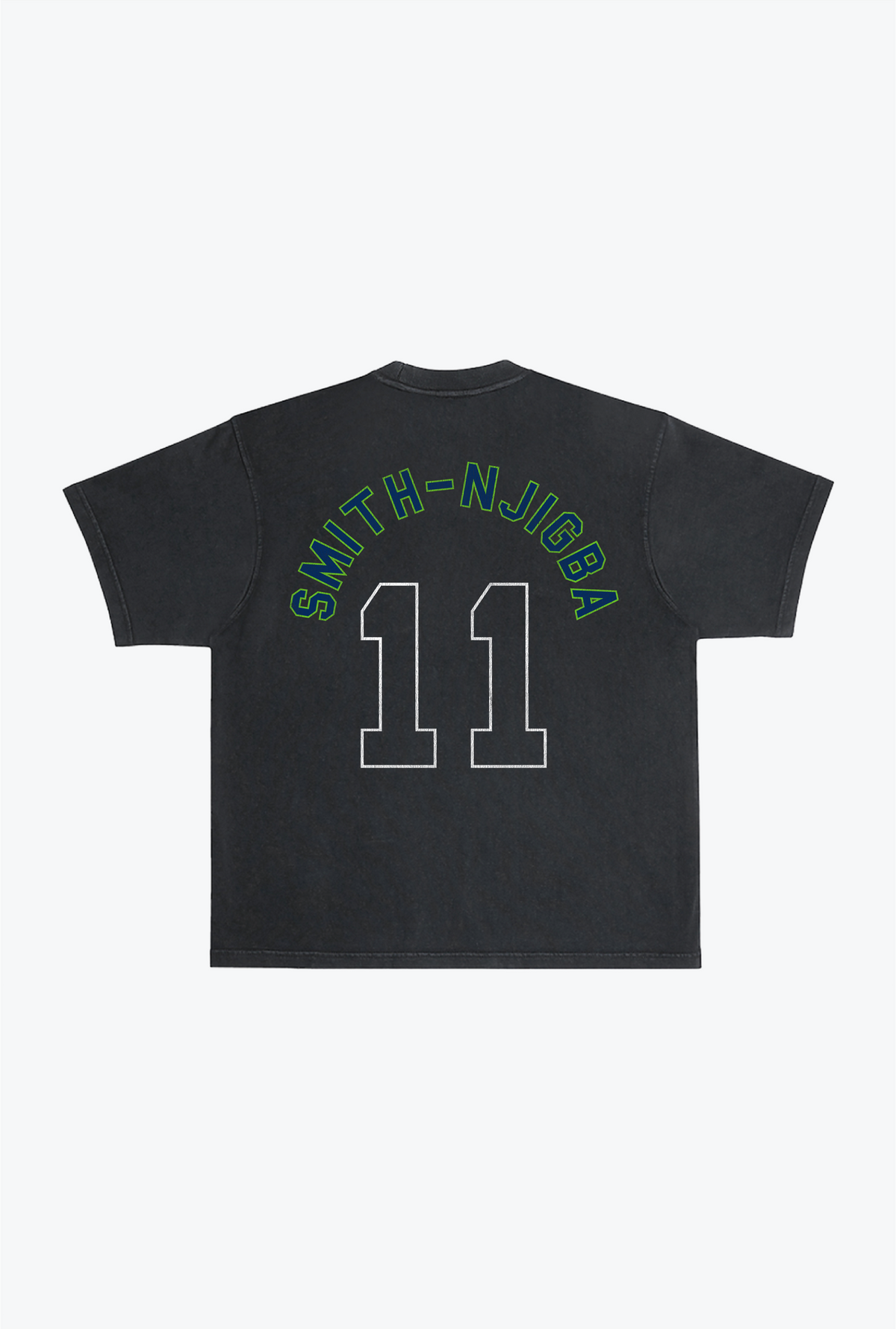 Jaxon Smith-Njigba Heavyweight Garment Dyed T-Shirt - Black