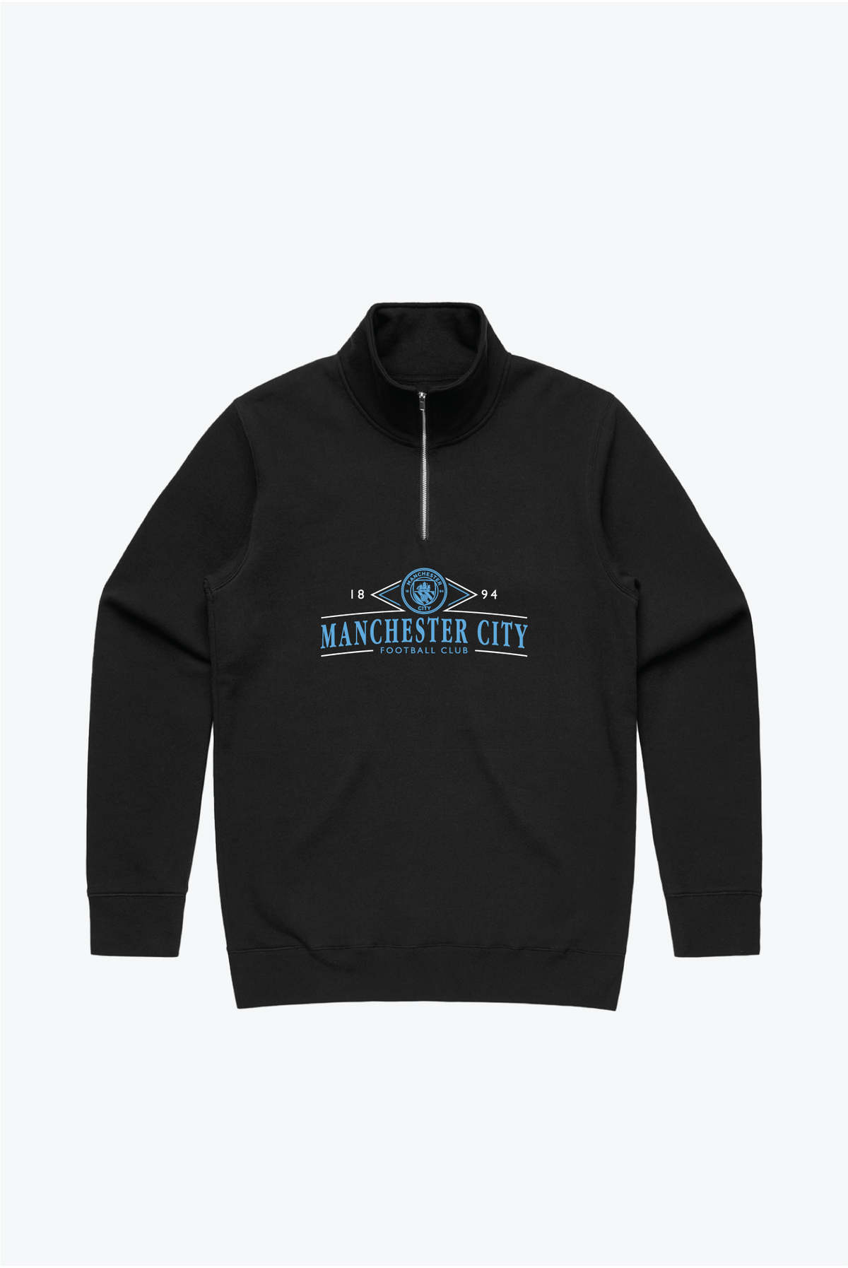 Manchester City FC Quarter Zip - Black