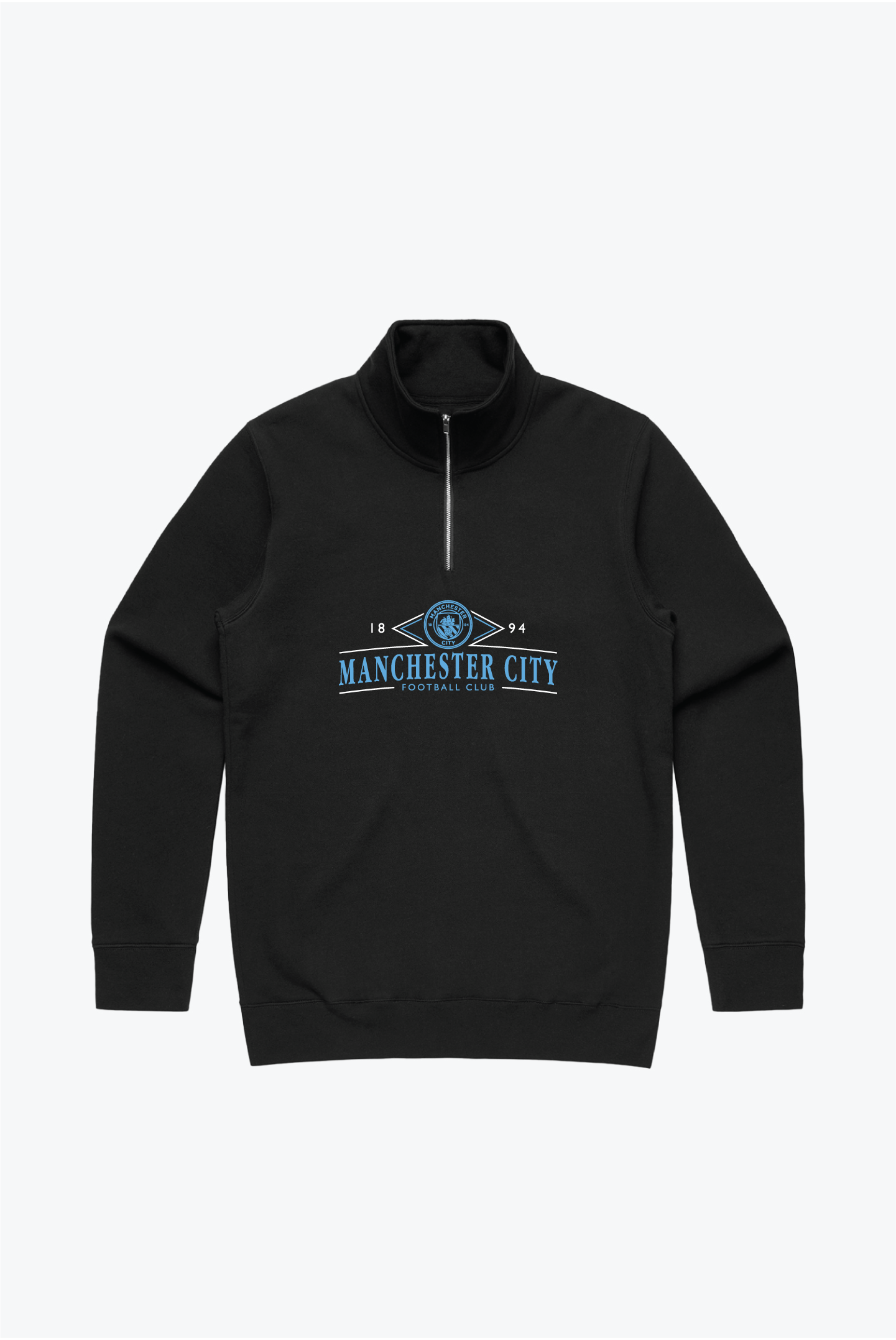 Manchester City FC Quarter Zip - Black