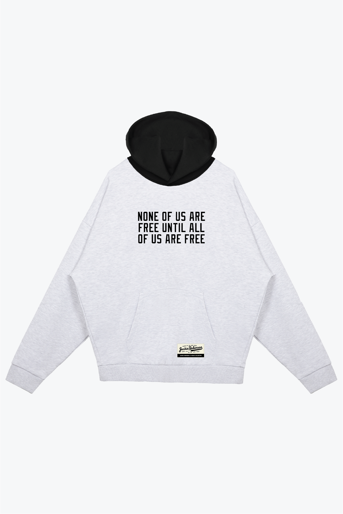 P/C x Jackie Robinson Colour Block Heavyweight Hoodie - Ash