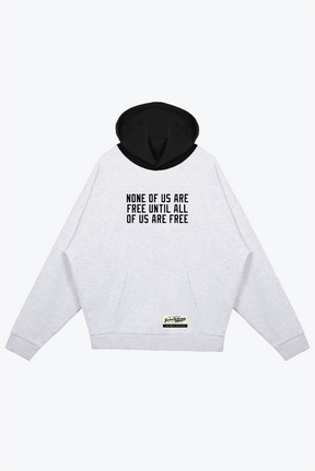 P/C x Jackie Robinson Colour Block Heavyweight Hoodie - Ash