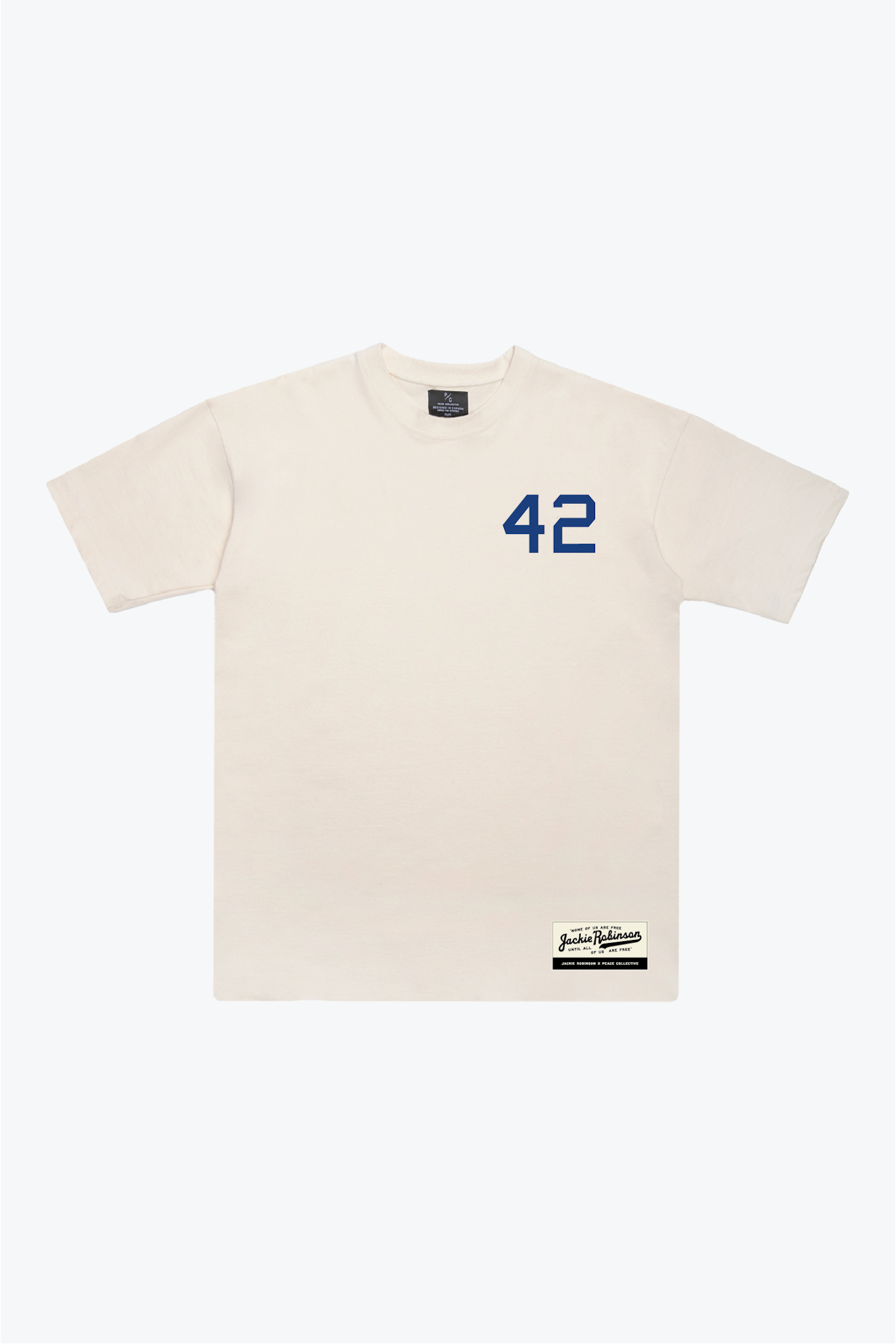 P/C x Jackie Robinson Vintage Heavyweight T-Shirt - Ivory