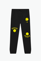 P/C x SmileyWorld Smile for Peace Heavyweight Jogger - Black