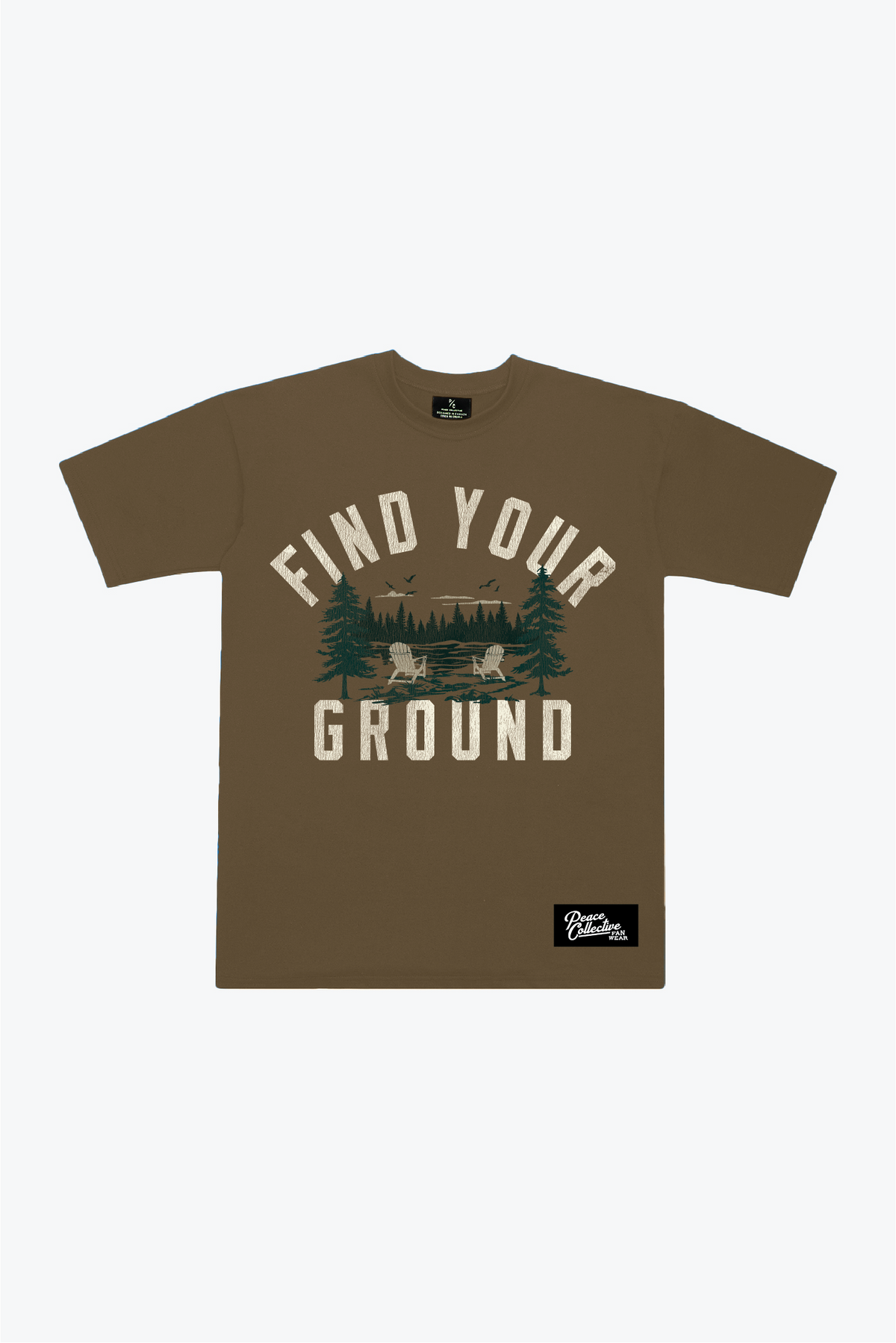 P/C x John Tavares Find Your Ground Heavyweight T-Shirt - Walnut