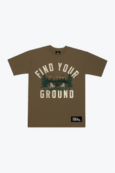 P/C x John Tavares Find Your Ground Heavyweight T-Shirt - Walnut