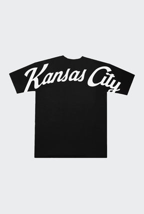 Kansas City Chiefs Script Heavyweight T-Shirt - Black