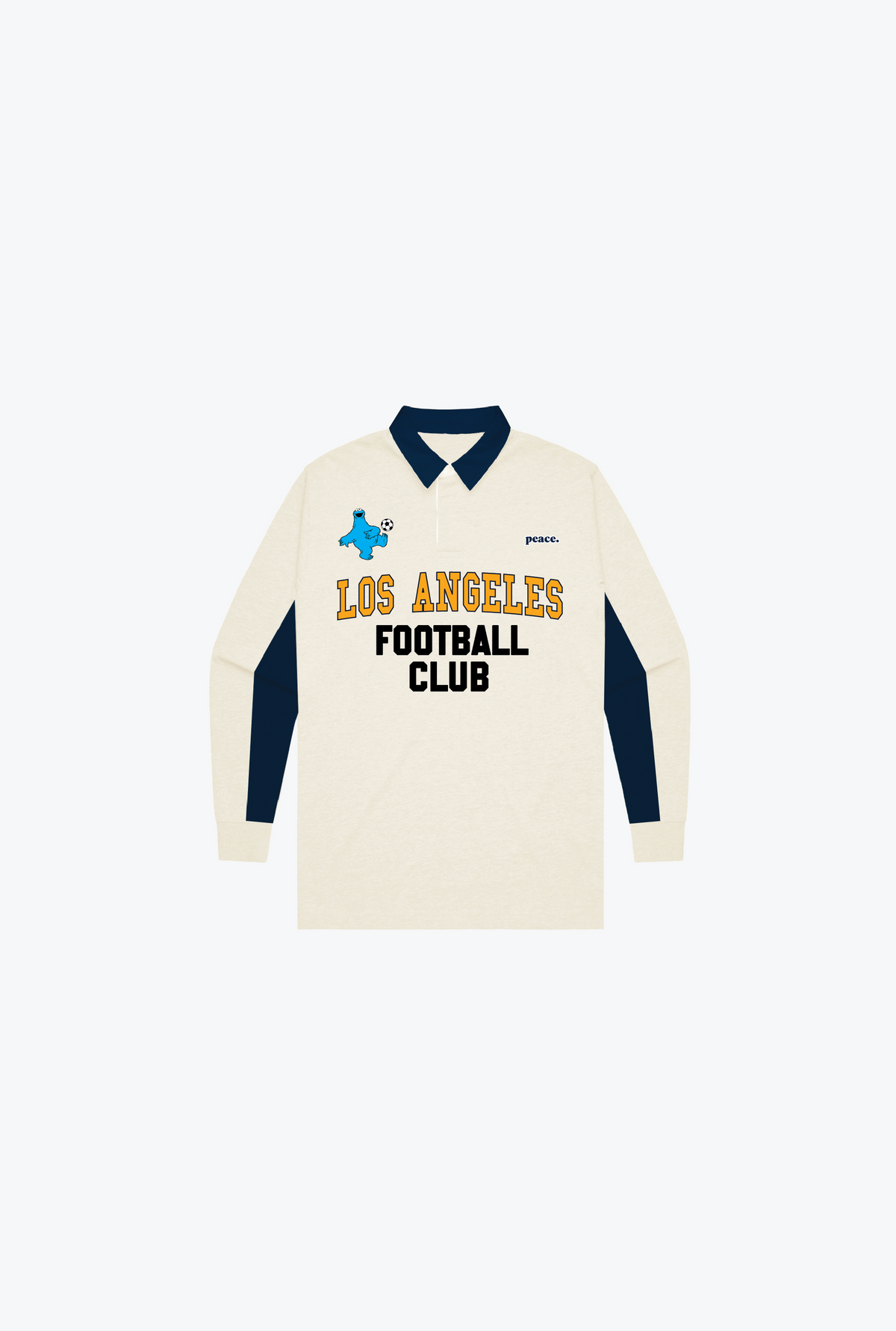 Los Angeles FC x Sesame Street Kids Rugby Polo - Ivory