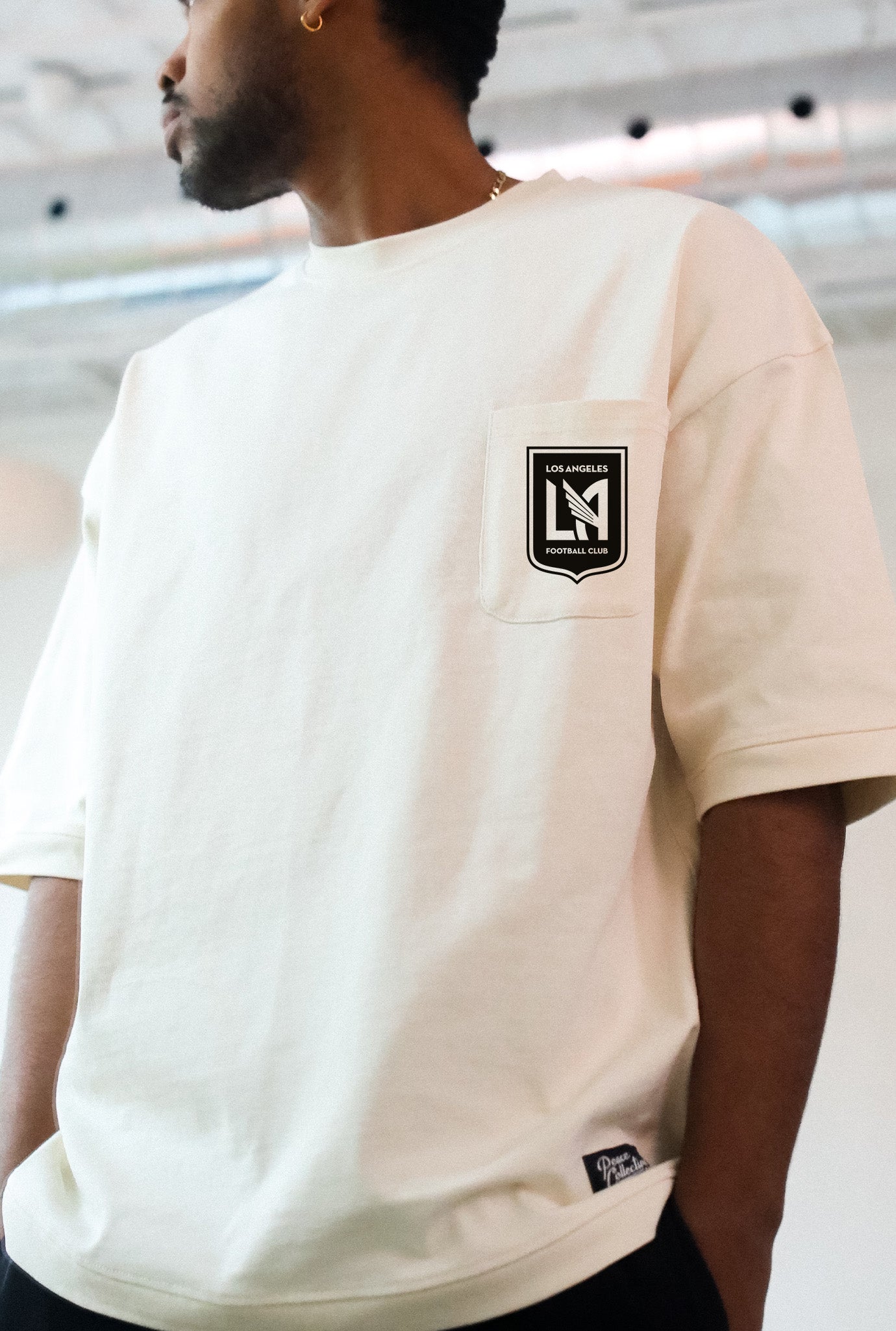 Los Angeles FC Preppy Heavyweight Pocket T-Shirt - Ivory