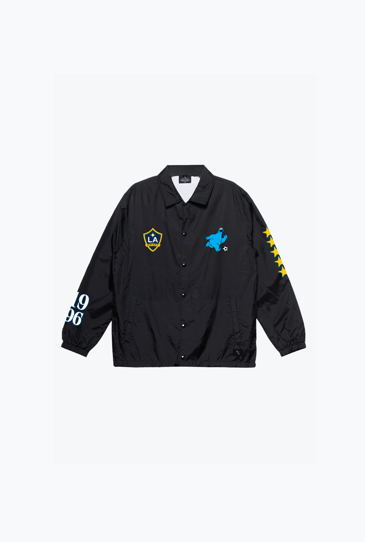 Los Angeles Galaxy Sesame Street Kids Coach Jacket - Black