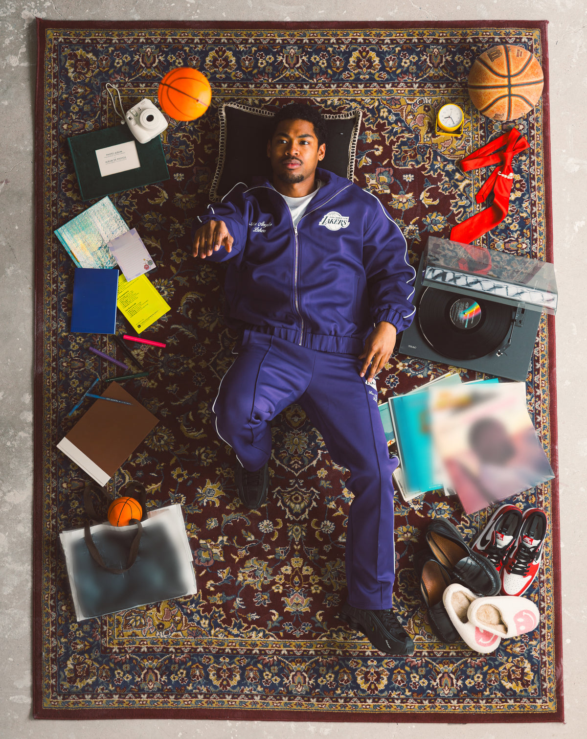 Los Angeles Lakers Track Jacket - Purple