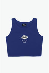 Los Angeles Lakers Cropped Tank - Purple