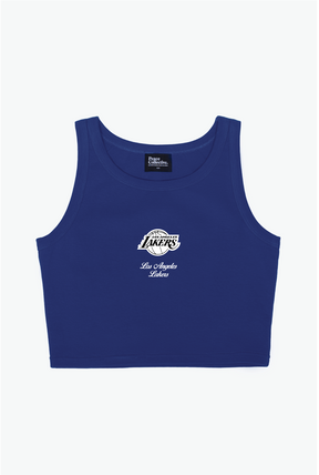 Los Angeles Lakers Cropped Tank - Purple