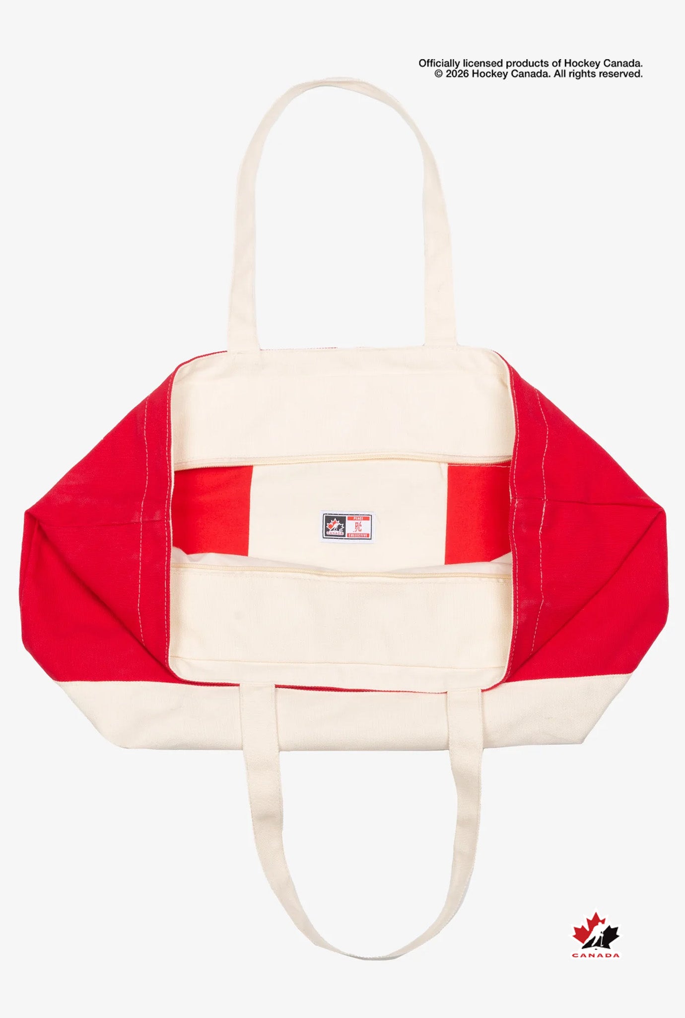 Hockey Canada Tote Bag - Ivory / Red