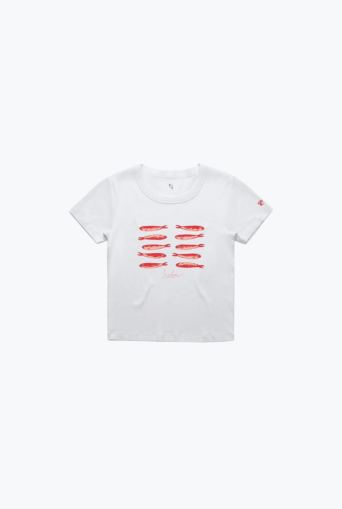 Lisbon Summer Baby Tee - White
