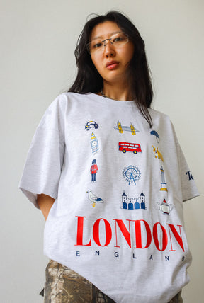 London Summer Heavyweight T-Shirt - Ash