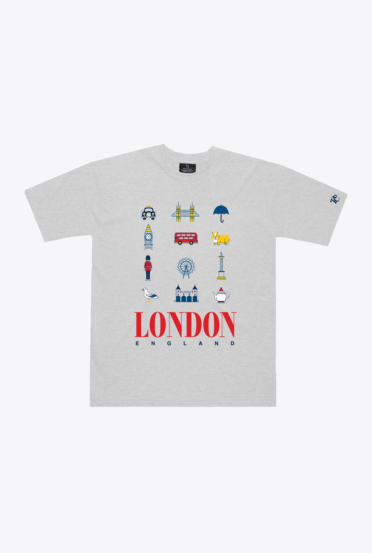 London Summer Heavyweight T-Shirt - Ash