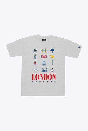 London Summer Heavyweight T-Shirt - Ash