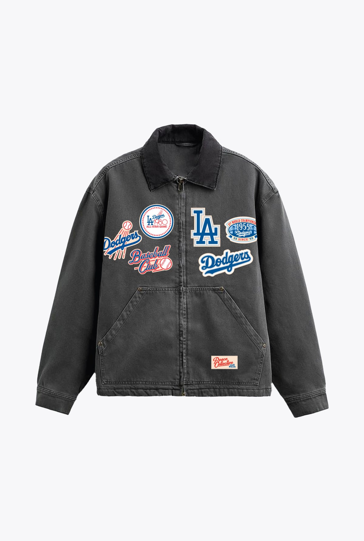 Los Angeles Dodgers Vintage Work Jacket - Black
