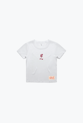 Sangria Club Baby Tee - White