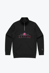 Atlanta Braves Quarter Zip - Black