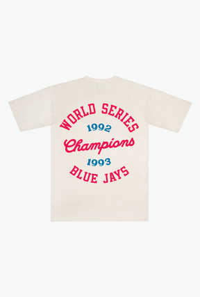 Toronto Blue Jays '92/'93 Champions Heavyweight T-Shirt - Ivory