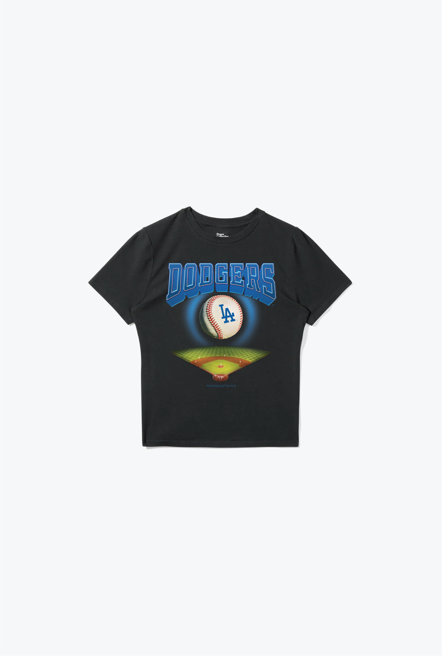Los Angeles Dodgers Field Baby Tee - Black