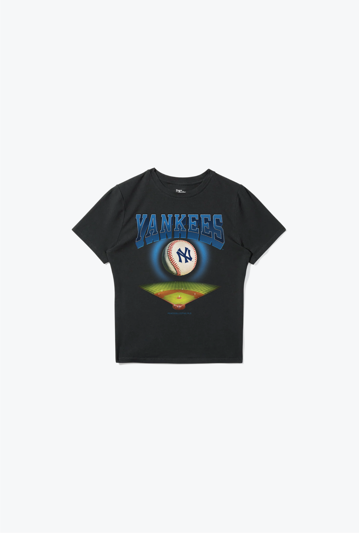 New York Yankees Field Baby Tee - Black