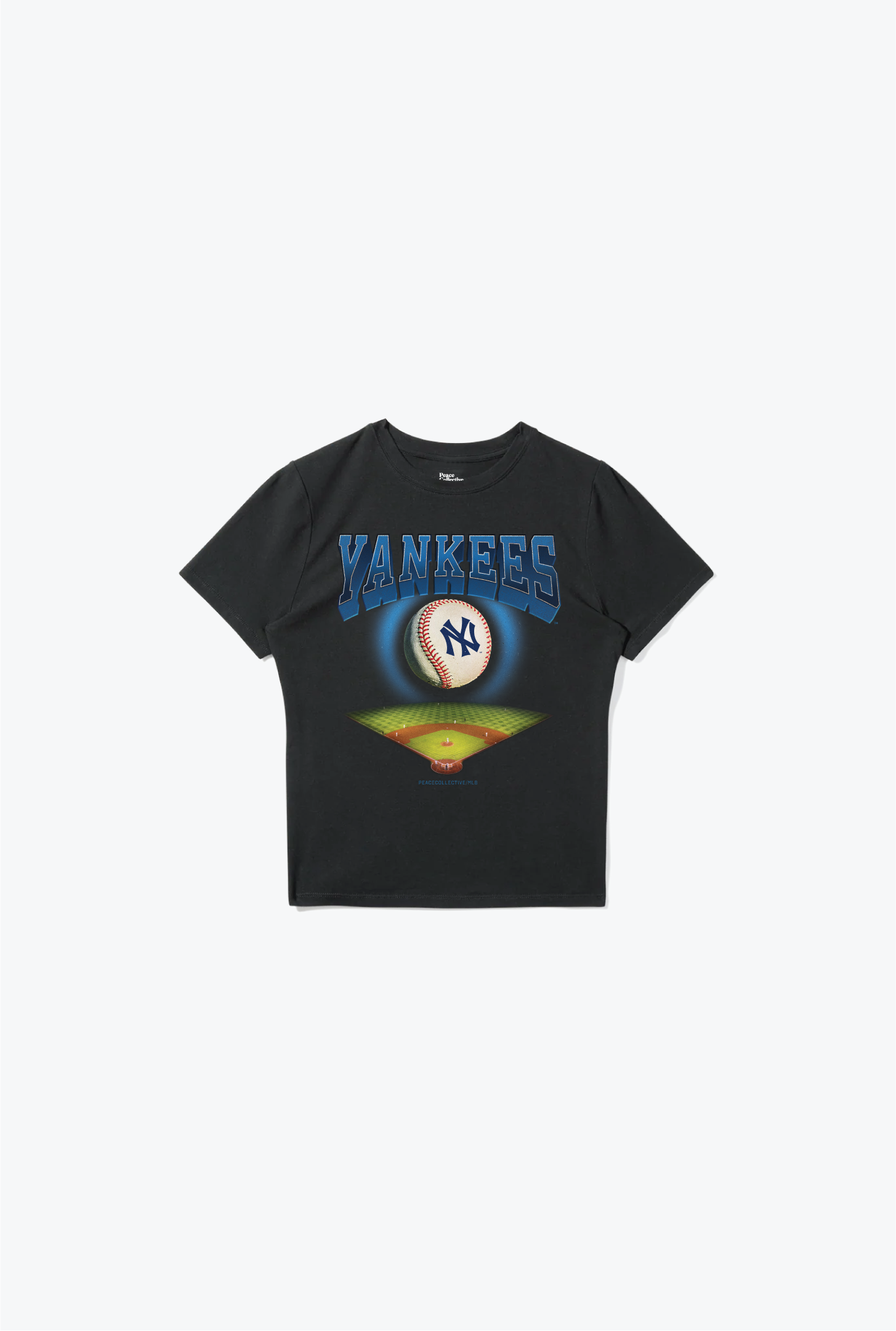 New York Yankees Field Baby Tee - Black