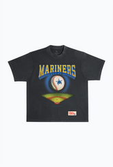 Seattle Mariners Field Heavyweight Garment Dyed T-Shirt - Black