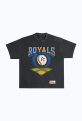 Kansas City Royals Field Heavyweight Garment Dyed T-Shirt - Black