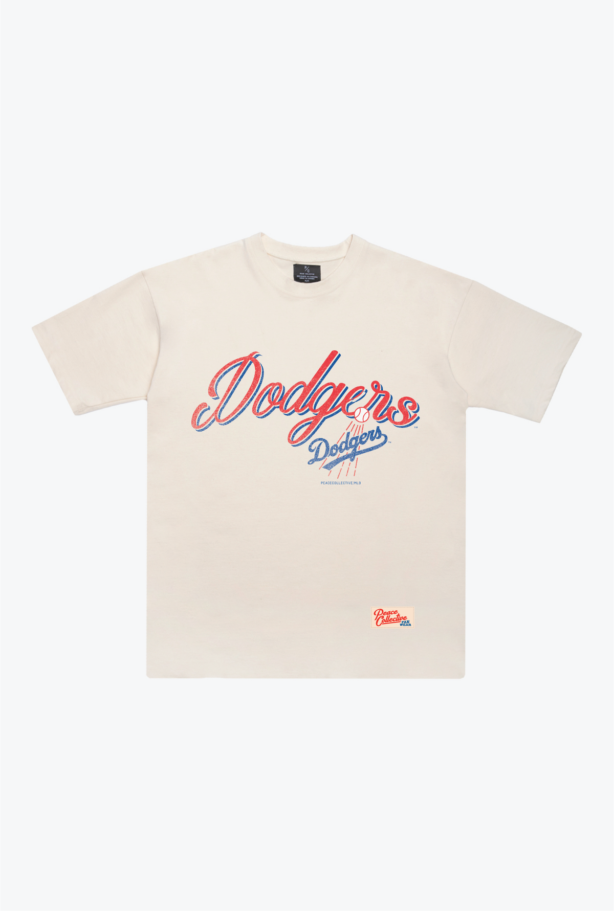 Los Angeles Dodgers Vintage Graphic Heavyweight T-Shirt - Ivory