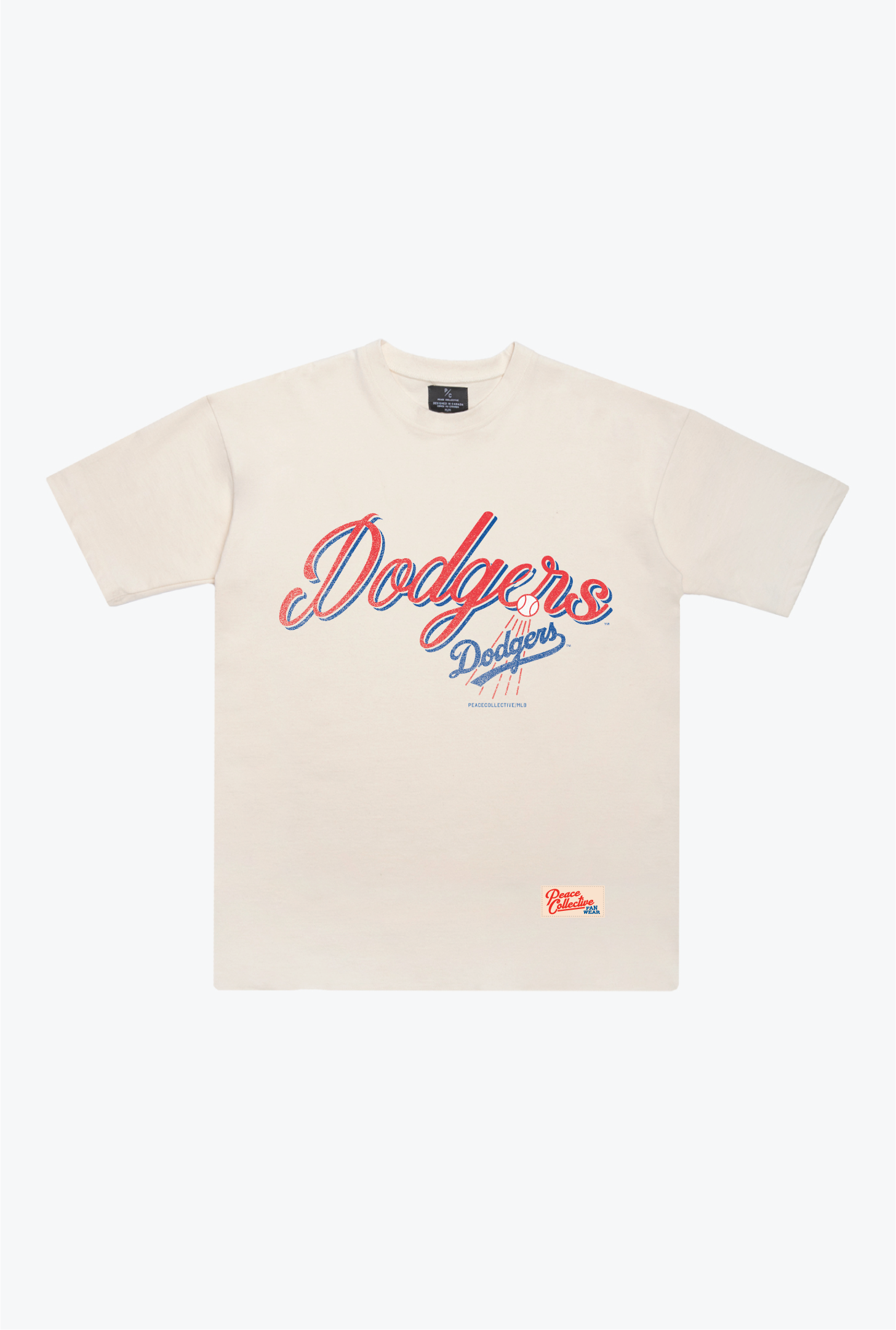 Los Angeles Dodgers Vintage Graphic Heavyweight T-Shirt - Ivory