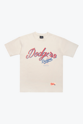 Los Angeles Dodgers Vintage Graphic Heavyweight T-Shirt - Ivory