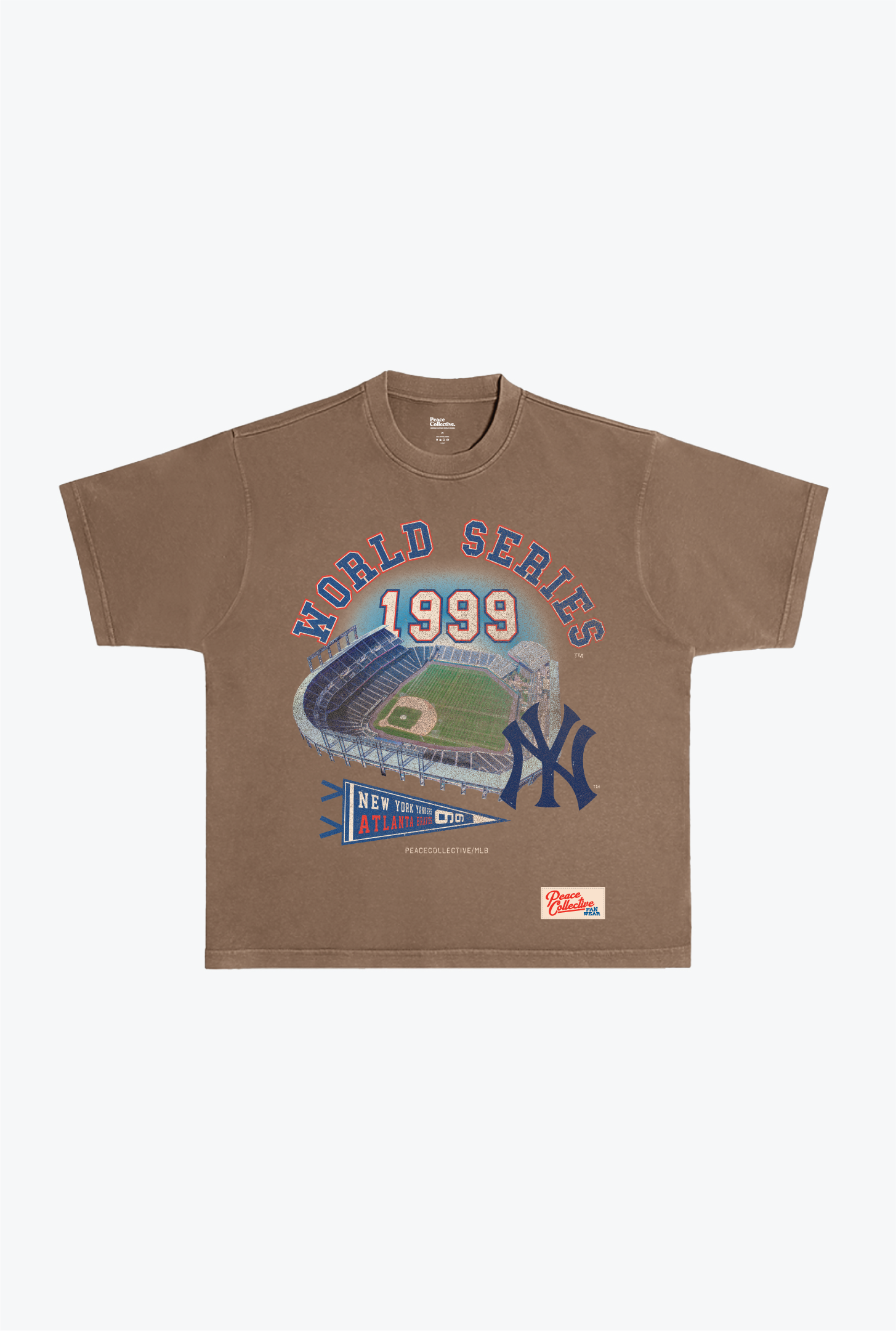 New York Yankees Vintage Heavyweight Garment Dyed T-Shirt - Sand
