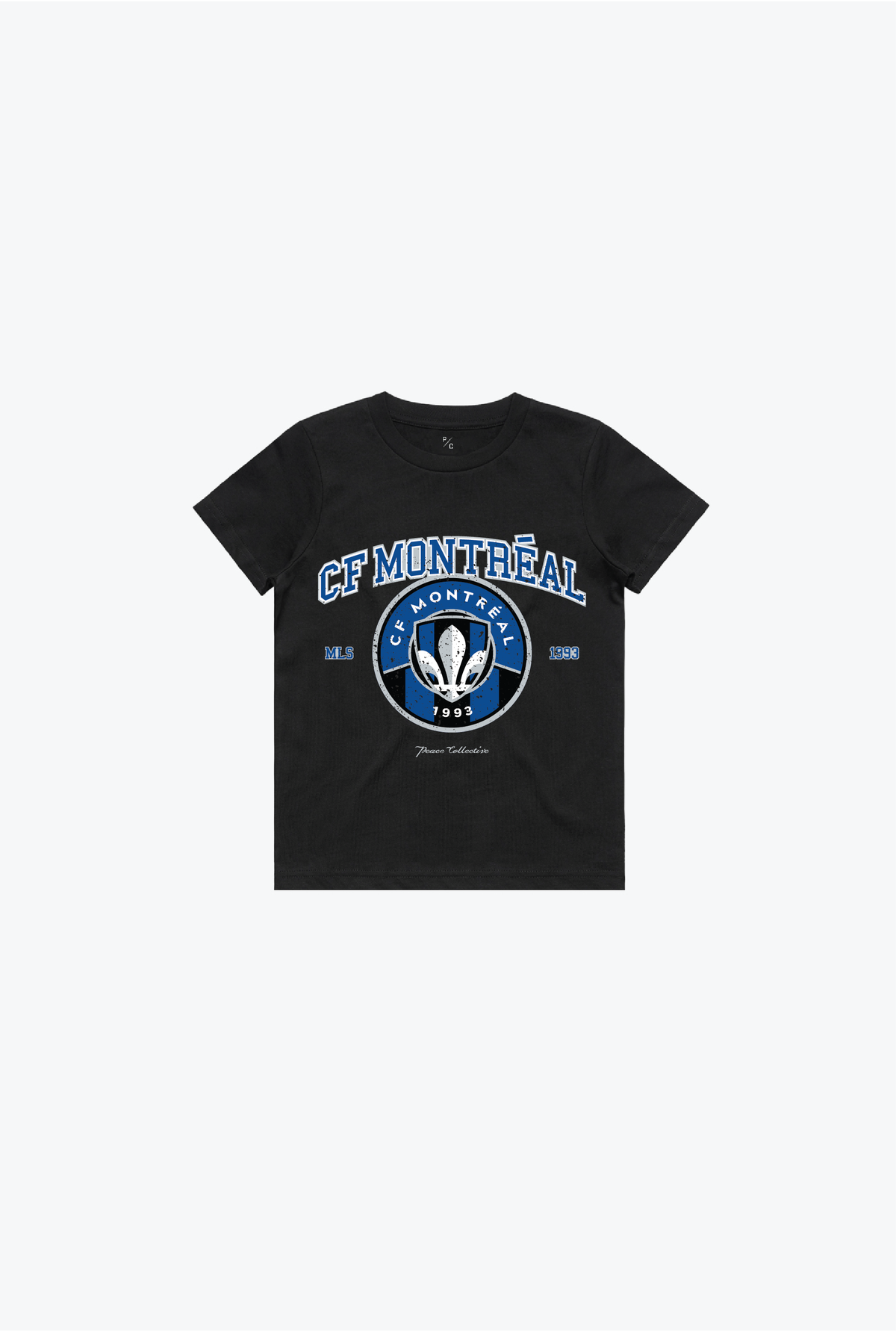 CF Montreal Vintage Washed Kids T-Shirt - Black