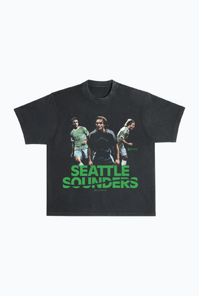 Pedro de la Vega Vintage Heavyweight Garment Dyed T-Shirt - Black