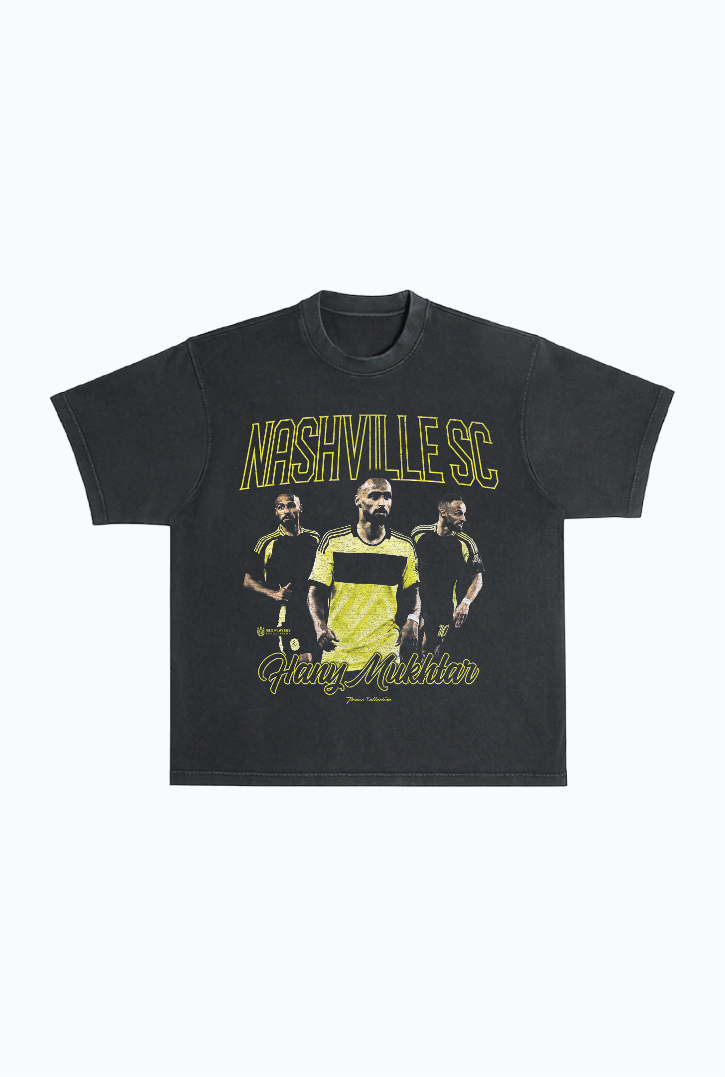 Hany Mukhtar Vintage Heavyweight Garment Dyed T-Shirt - Black