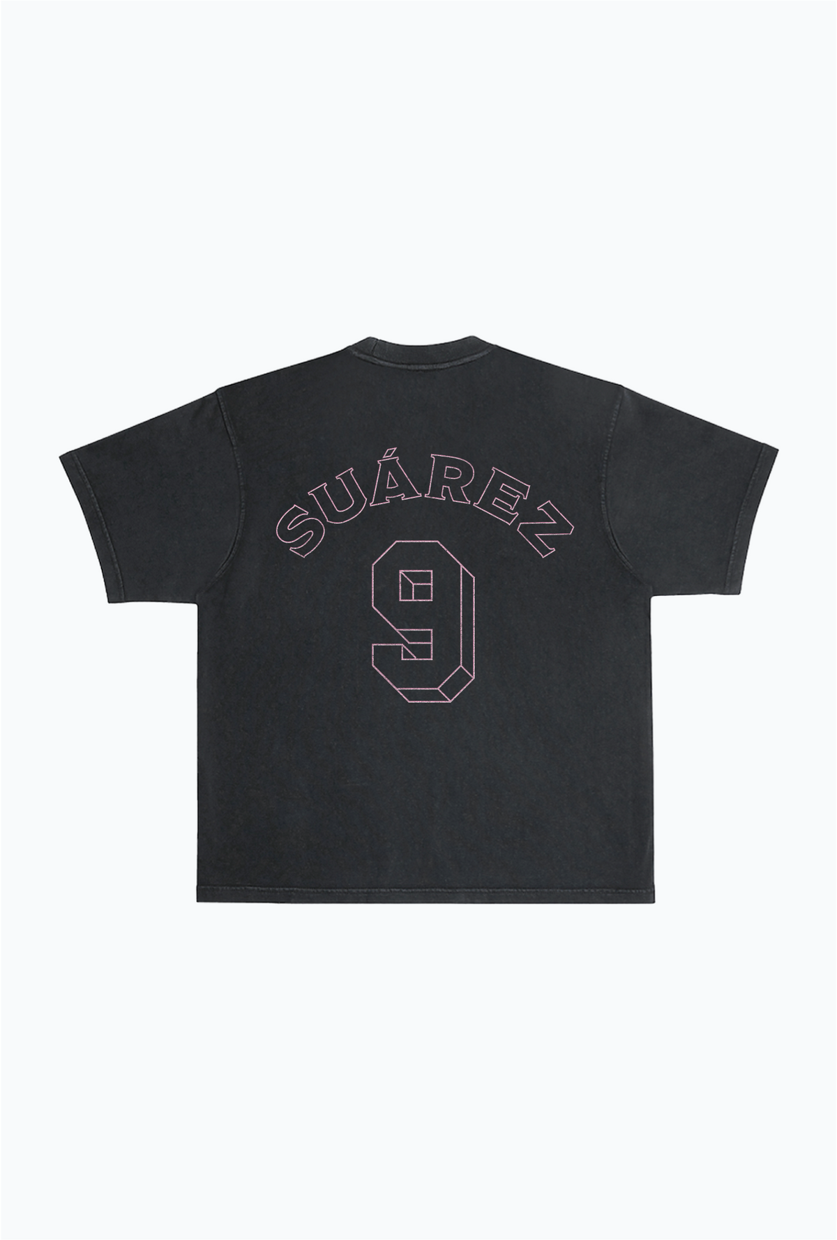 Luis Suárez Vintage Heavyweight Garment Dyed T-Shirt - Black