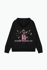 Lionel Messi Vintage Heavyweight Hoodie - Black