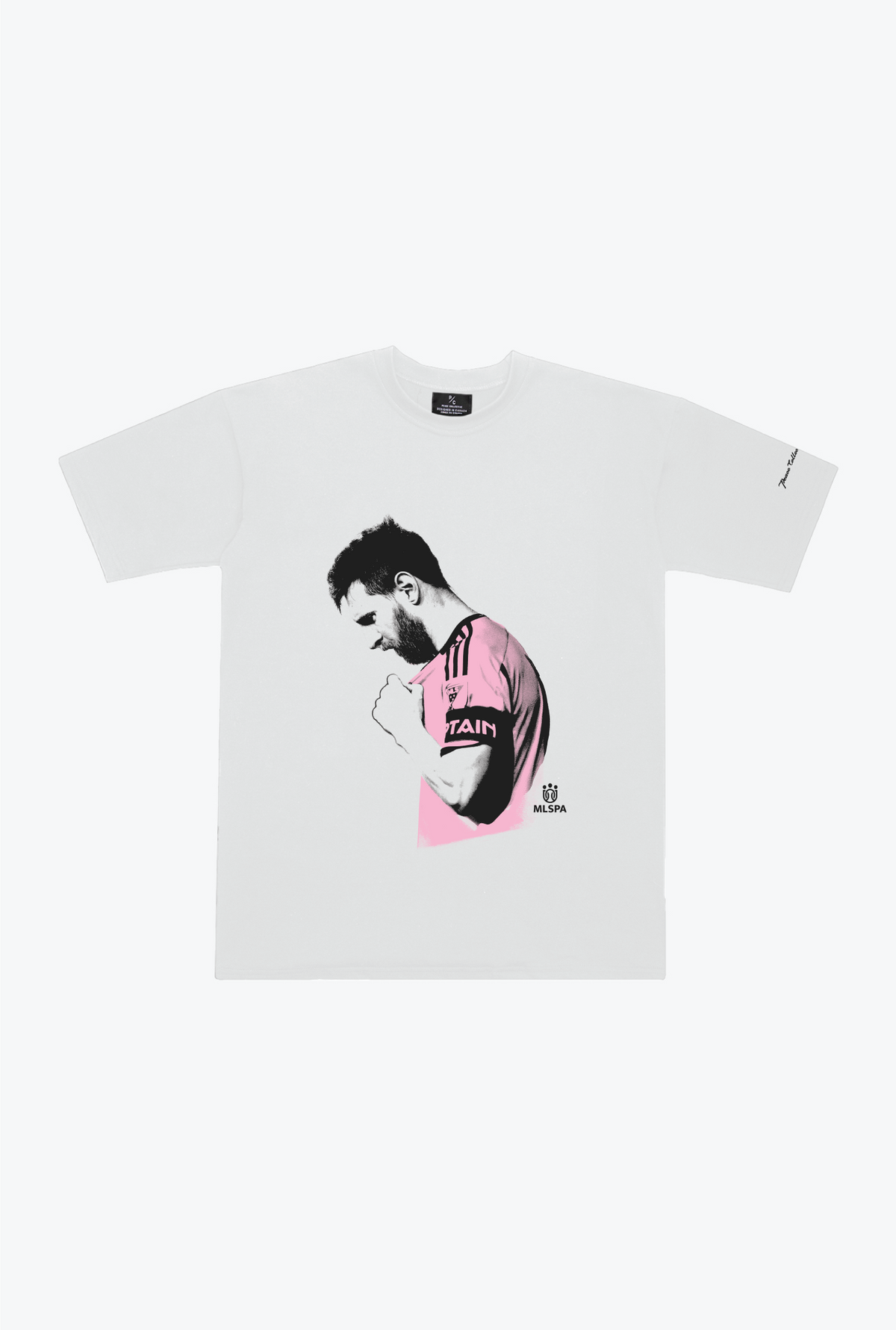 Lionel Messi Heavyweight T-Shirt - White