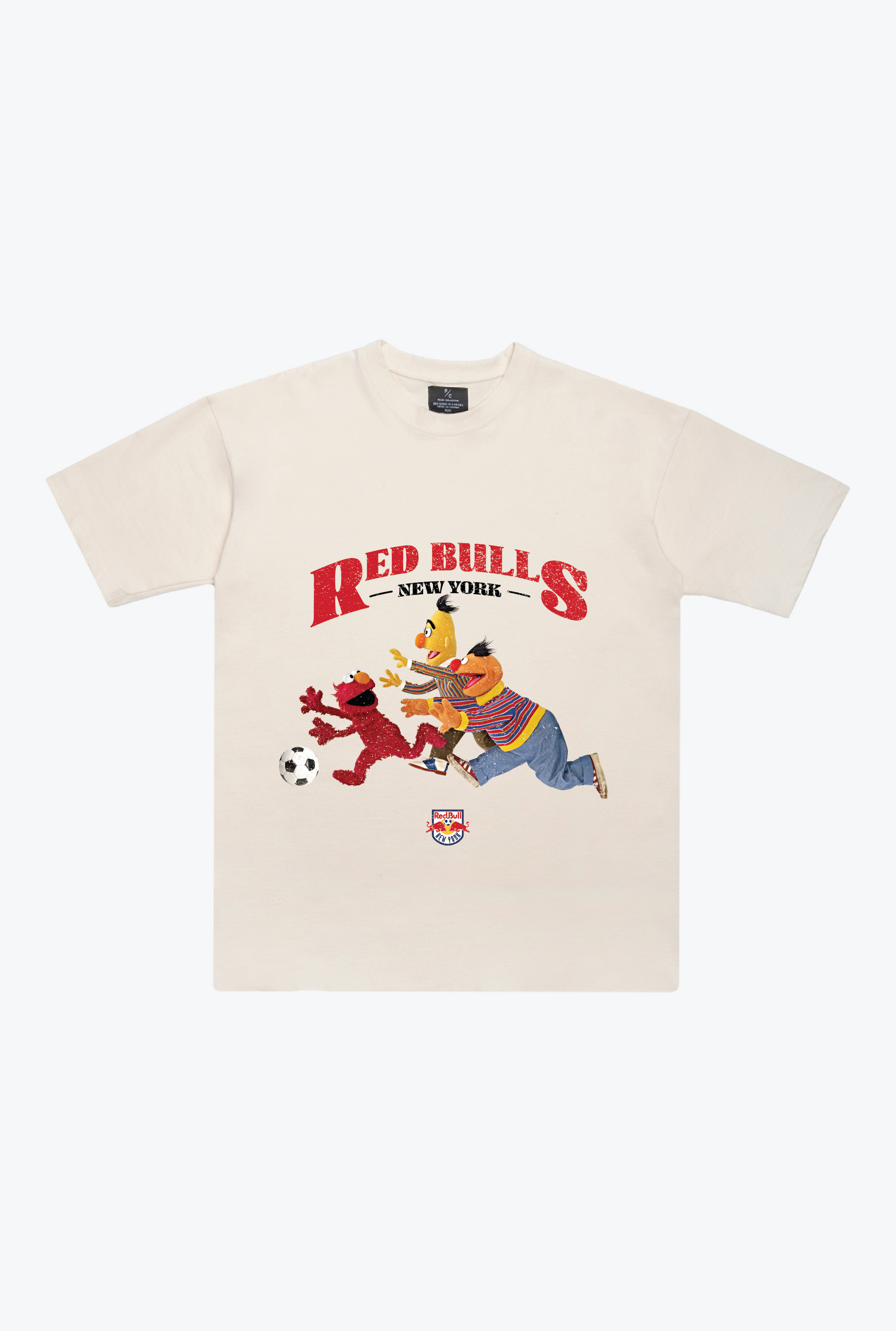 New York Red Bulls x Sesame Street Chase Heavyweight T-Shirt - Ivory