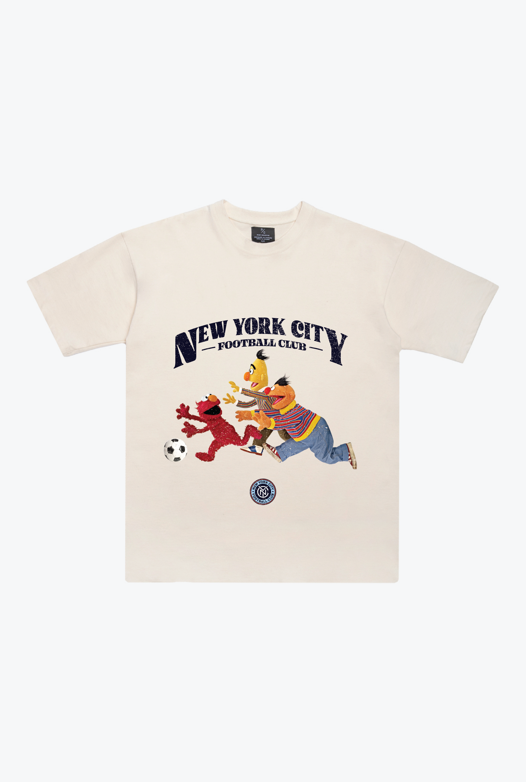 New York City FC x Sesame Street Chase Heavyweight T-Shirt - Ivory