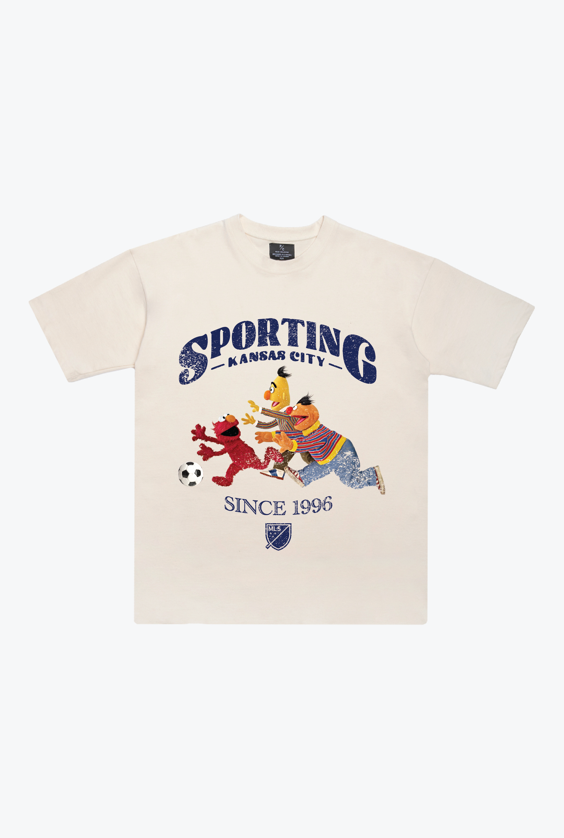 Sporting Kansas City x Sesame Street Chase Heavyweight T-Shirt - Ivory